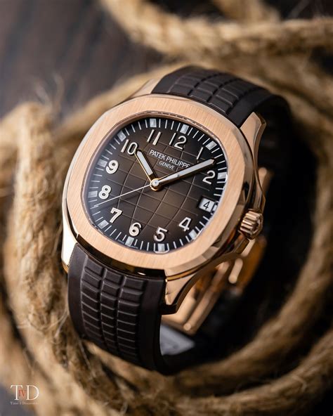 patek philippe rose gold rubber strap